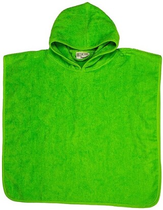 Dětské ručníkové pončo 450 gr/m2 zelená