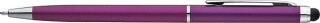 DORAN Plastová propiska se stylusem, modrá náplň, fialová