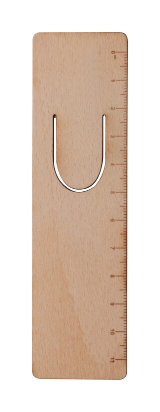 Dřevěná záložka s 11cm pravítkem