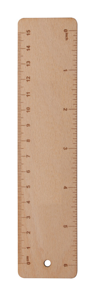 Dřevěné pravítko, 15 cm