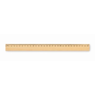 Dřevěné pravítko 30 cm, béžová