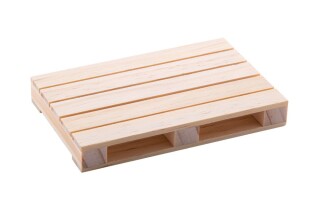 Dřevěný podtácek ve tvaru mini palety