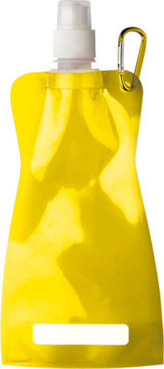 DUNCAN Rolovací plastová láhev s klipem, 420 ml, žlutá