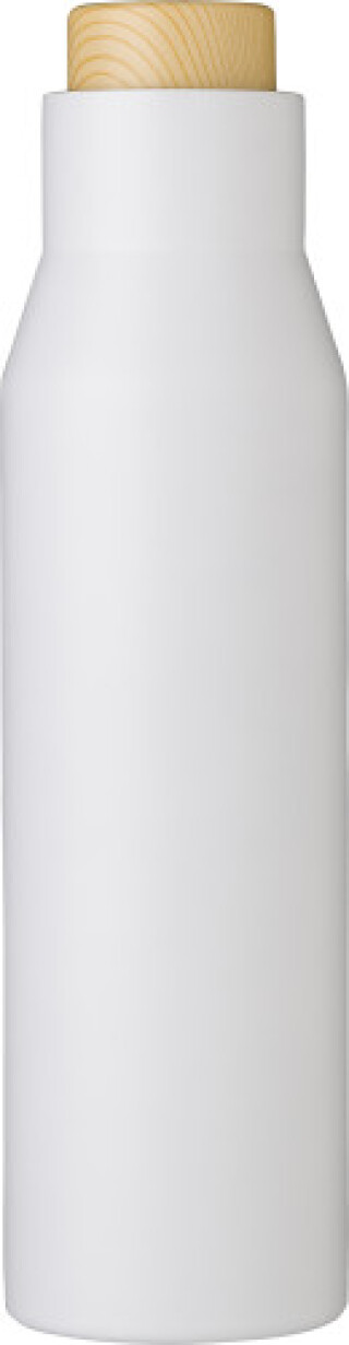 TUZLA Dvoustěnná vakuová termoska z nerezové oceli, 500 ml, bílá
