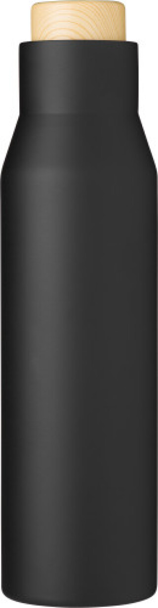 TUZLA Dvoustěnná vakuová termoska z nerezové oceli, 500 ml, černá