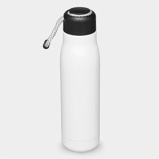 DALAGO Dvoustěnná termoska z nerezové oceli s poutkem, 500 ml, bílá