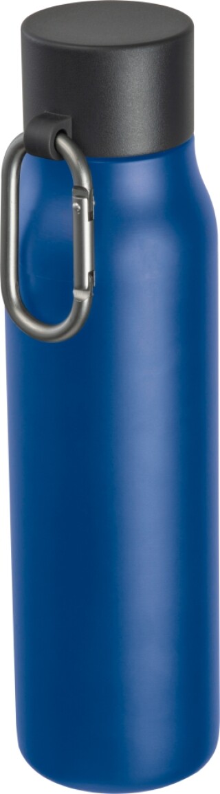Dvoustěnná láhev s karabinou 600 ml, modrá