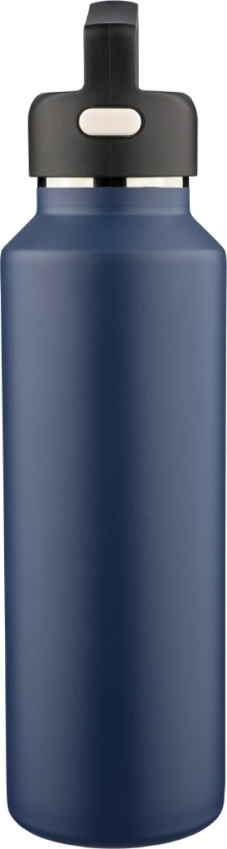 Dvoustěnná láhev z recyklované nerezové oceli, 600 ml, modrá