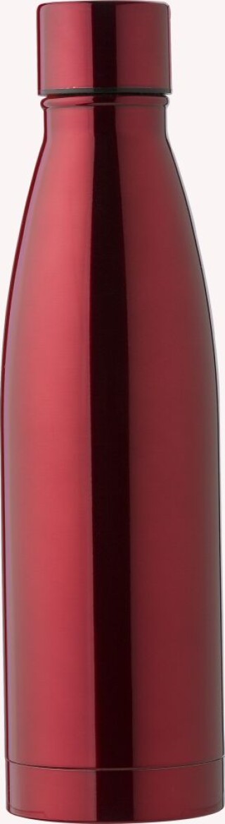 Dvoustěnná nerezová láhev na pití, 500ml, červená
