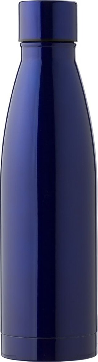 Dvoustěnná nerezová láhev na pití, 500ml, tmavě modrá