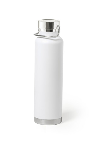 Dvoustěnná nerezová termoska, 650ml, s měděnou izolací, bílá
