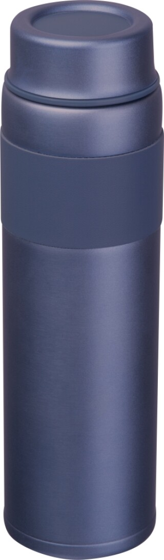 Dvoustěnná vakuová nerezová termoska 600 ml, tmavě modrá