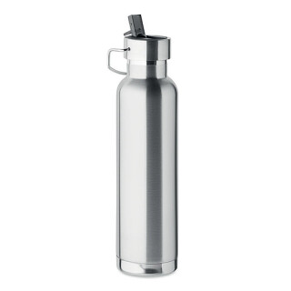Dvoustěnná vakuově izolovaná láhev 660 ml, stříbrná