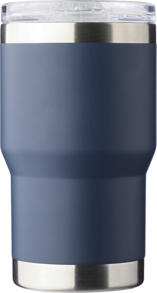 Dvoustěnný cestovní termohrnek z recyklované nerezové oceli 350 ml, modrá