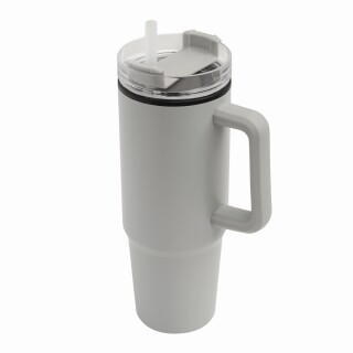 KEFALON Dvoustěnný XXL termohrnek, 900 ml, světle šedá