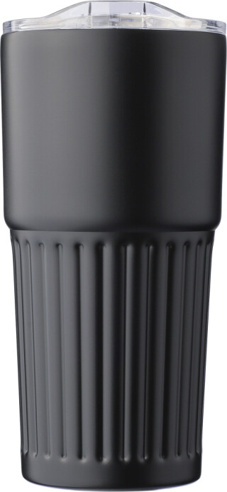SEMREON Dvoustěnný termohrnek z recyklované nerezové oceli, 500 ml, černá