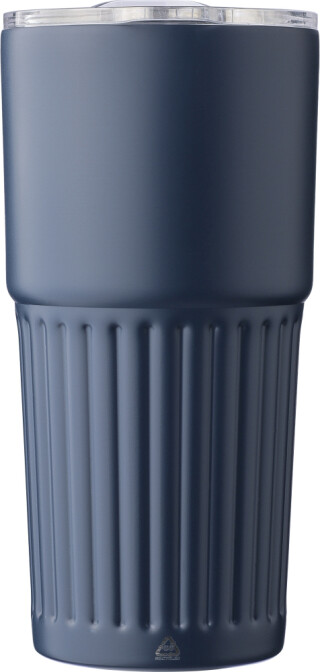 SEMREON Dvoustěnný termohrnek z recyklované nerezové oceli, 500 ml, modrá