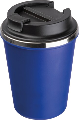 Dvoustěnný nerezový termohrnek 350 ml, modrá