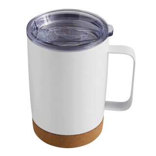 Dvoustěnný vakuový termohrnek 350 ml, bílá