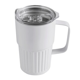 Dvoustěnný vakuový termohrnek 450 ml, bílá