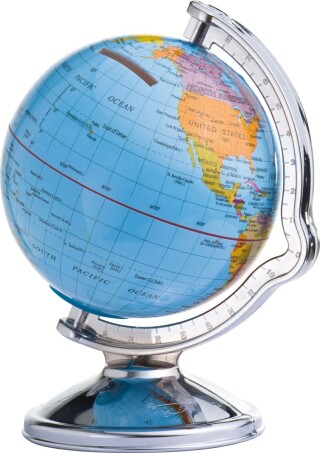 EARTH Pokladnička ve tvaru glóbusu