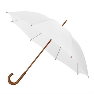 LUGO Elegantní větruodolný deštník se zahnutou rukojetí, průměr 102 cm, bílá