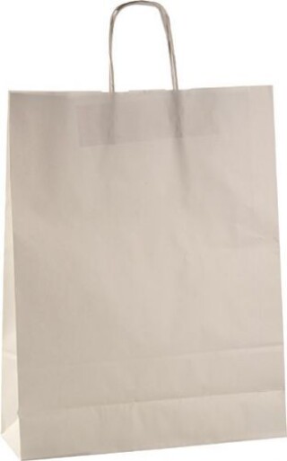 ERNA 32 Papírová taška 32 × 14 × 42 cm, kroucená držadla, bílá