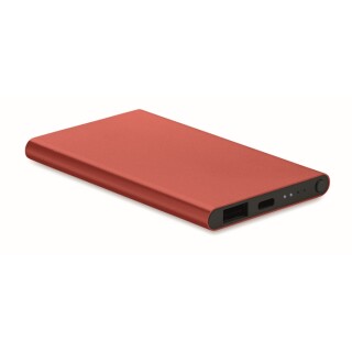 Hliníková powerbanka 4000mAh, vínová
