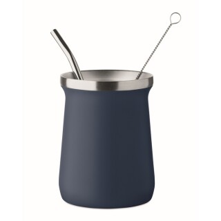Hrnek na čaje Yerba maté 240 ml, námořní modrá