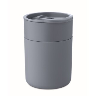 Hrnek se silikonovým návlekem, 330ml, modrošedá