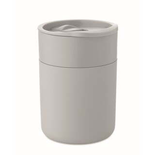 Hrnek se silikonovým návlekem, 330ml, šedá