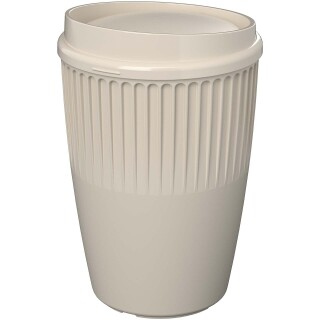 Hrnek z recyklovaného plastu 350 ml, béžová
