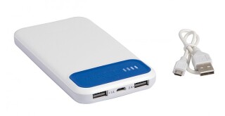 JAWA Plastová powerbanka s kapacitou 10000 mAh, bílá/modrá
