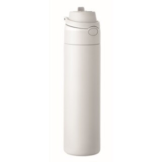 RENGIN Jednostěnná láhev z nerezové oceli 650 ml, bílá