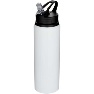 Jednostěnná láhev na vodu z recyklované nerezové oceli 800ml, bílá