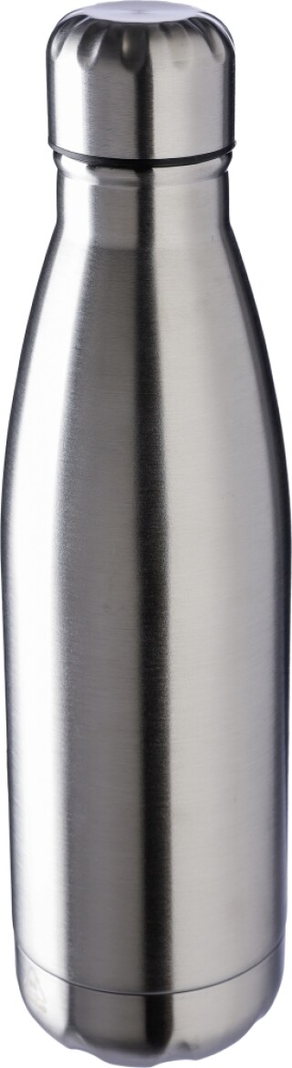 Jednostěnná nerezová lahev 650 ml, stříbrná
