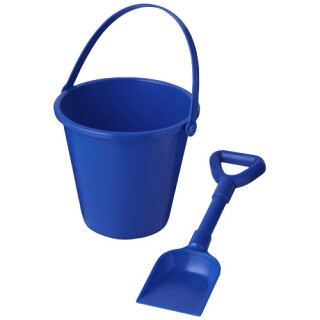 Kbelík a lopatka na písek z recyklovaného plastu, modré