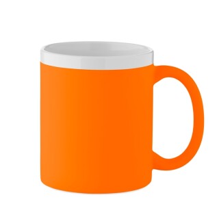Keramický hrnek 300 ml, fluo oranžová