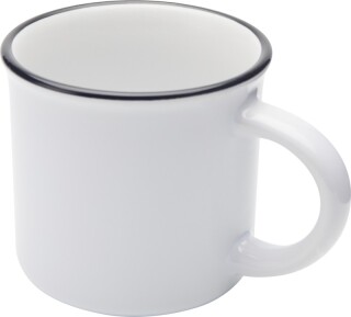 ARIKAN Keramický hrnek v retro stylu, 240 ml, bílá