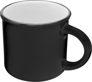 ARIKAN Keramický hrnek v retro stylu, 240 ml, černá