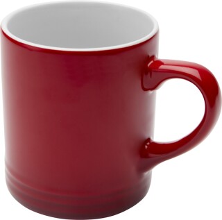 YELDAN Keramický hrnek o objemu 330 ml, červená