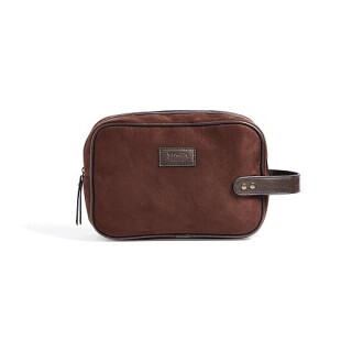 Kosmetická taška v klasickém designu, hnědá