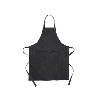 Kuchyňská zástěra z recyklovaných materiálů, černá