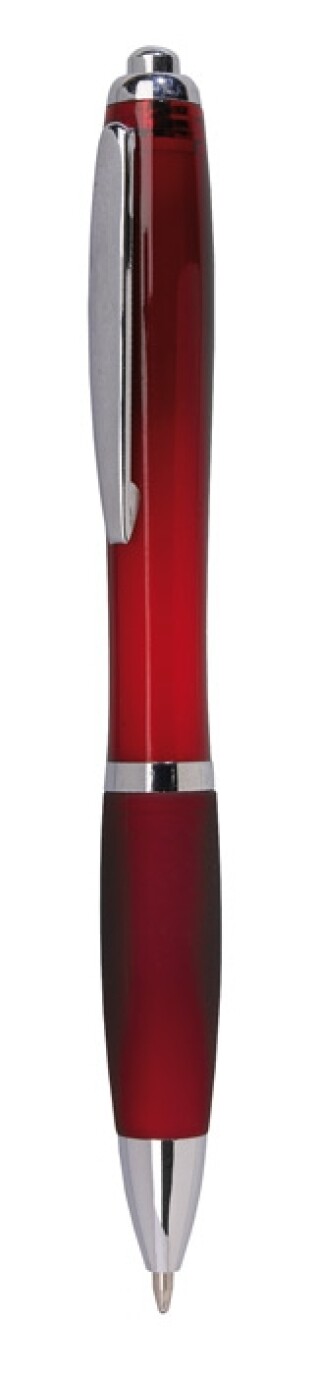 Plastová propiska, d. 14 cm, vínová