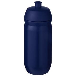 Láhev na pití 500ml, tělo je modré z pružného plastu, víčko je modré