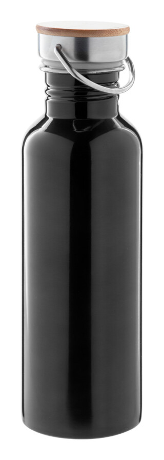 Láhev na pití z nerezové oceli, 750ml, černá