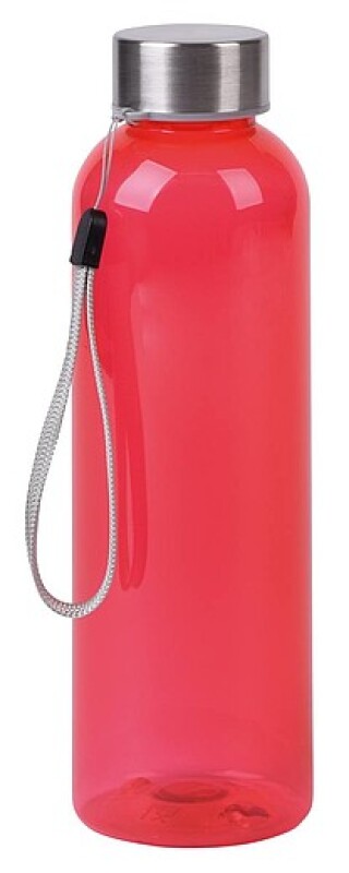 Láhev na pití z RPET, 500ml, červená
