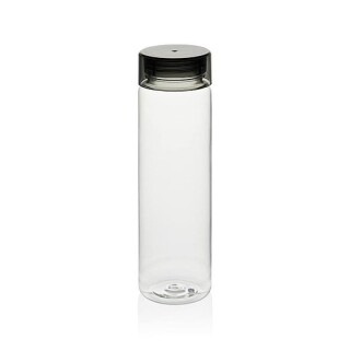 Láhev na pití z RPET, 600ml, transparentní se šedým víčkem