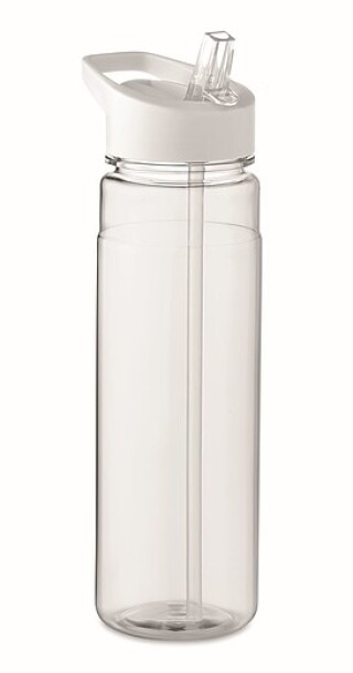 Láhev na pití z RPET, 650ml, bílé víčko