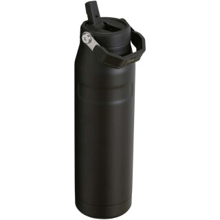 Láhev na vodu s výklopným brčkem 1,06 l, černá